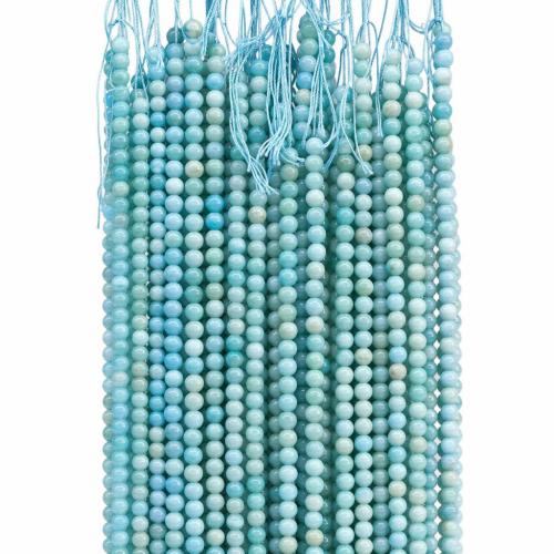 Single Gemstone Beads, Hemimorphite, Round, DIY Approx 38 cm 