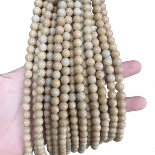 Goldstone Beads, Round, DIY Approx 38 cm 