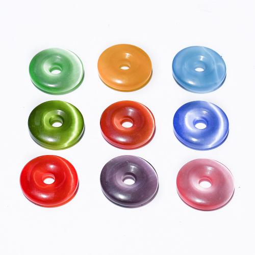 Cats Eye Pendants, Round, polished, DIY 