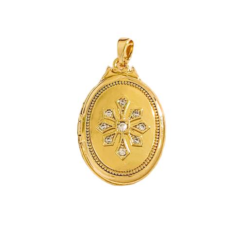 Cubic Zirconia Micro Pave Brass Pendants, plated, DIY & micro pave cubic zirconia 