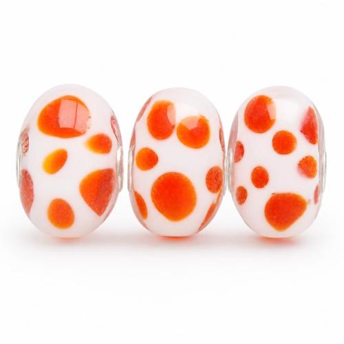 Lampwork Jewelry Beads, Oval, handmade, with round spot pattern Approx 2mm 