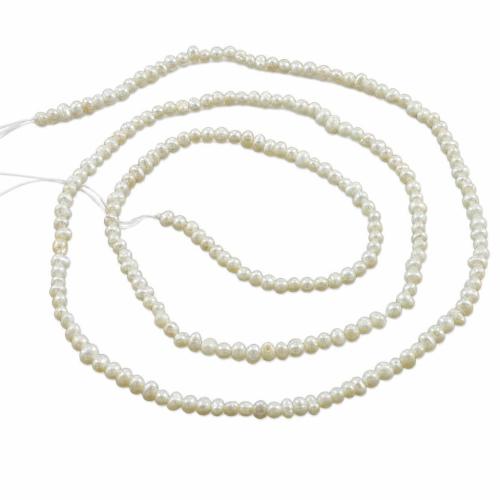 Potato Cultured Freshwater Pearl Beads, natural, white, Grade A, 2mm Approx 0.8mm Inch 