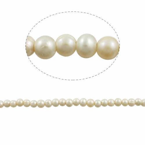 Potato Cultured Freshwater Pearl Beads, natural Grade A, 10-11mm Inch 