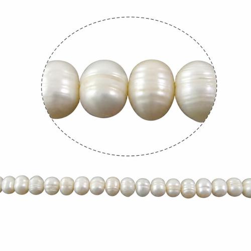 Potato Cultured Freshwater Pearl Beads, natural, white, Grade A, 7-8mm Approx 0.8mm Inch 