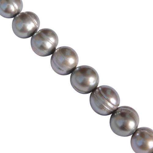 Potato Cultured Freshwater Pearl Beads grey, Grade A, 10-11mm .1 