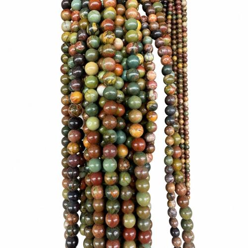 Picasso Jasper Beads, Round, DIY Approx 38 cm 