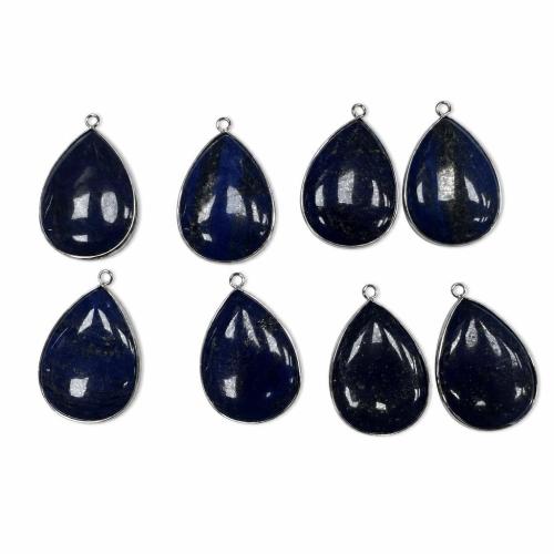 Natural Lapis Lazuli Pendants, Teardrop, DIY Approx 2mm 