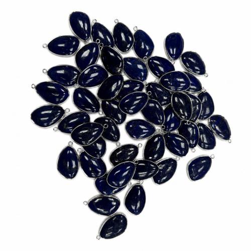 Natural Lapis Lazuli Pendants, Teardrop, DIY Approx 2mm 