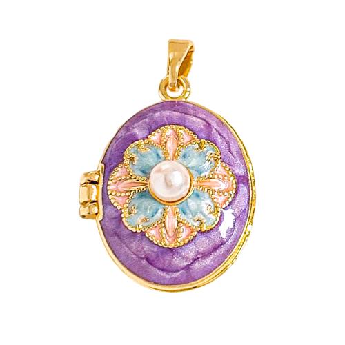 Cubic Zirconia Micro Pave Brass Pendants, with Plastic Pearl, plated, DIY & micro pave cubic zirconia & enamel, pendent size 18-25mm 