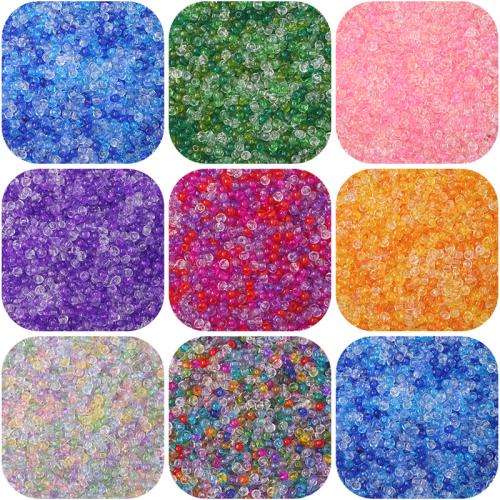 Transparent Lustered Glass seed Beads, stoving varnish, DIY [
