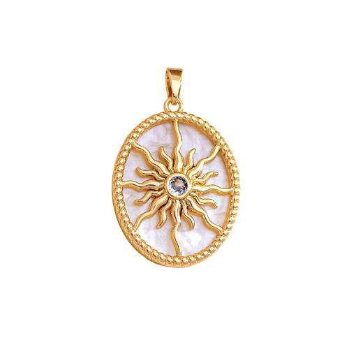 Cubic Zirconia Micro Pave Brass Pendants, plated, DIY & micro pave cubic zirconia & enamel, pendent size 19-21mm 