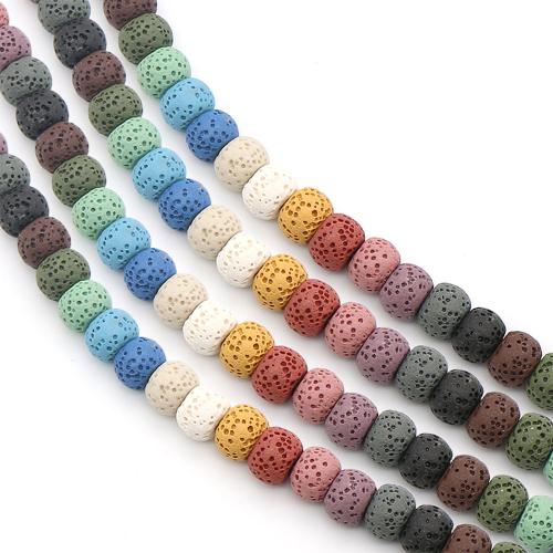Dyed Lava Beads, Abacus, DIY 