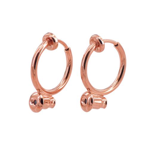 Brass Clip On Earring Finding, plated, DIY 13mm 