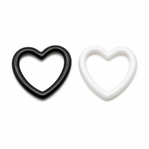 Solid Color Acrylic Pendants, Heart, DIY & hollow 30mm 
