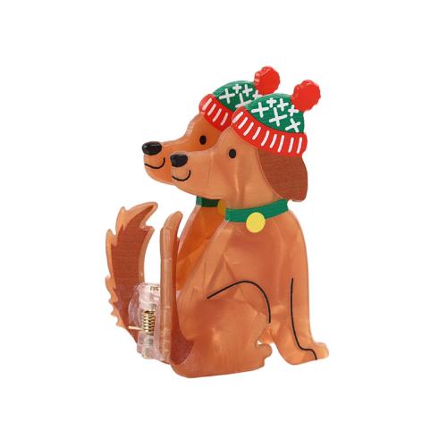 PVC Plastic Hair Claw Clip, Dog & for woman 