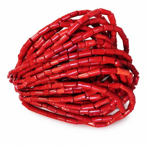Sea Bamboo Coral Beads, Dyed Bamboo Coral, DIY, beads size 7-10*13-27mm Approx 110 cm 