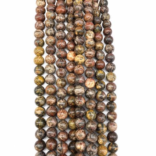 Leopard Skin Jasper Beads, Leopard Skin Stone, Round, DIY Approx 38 cm 