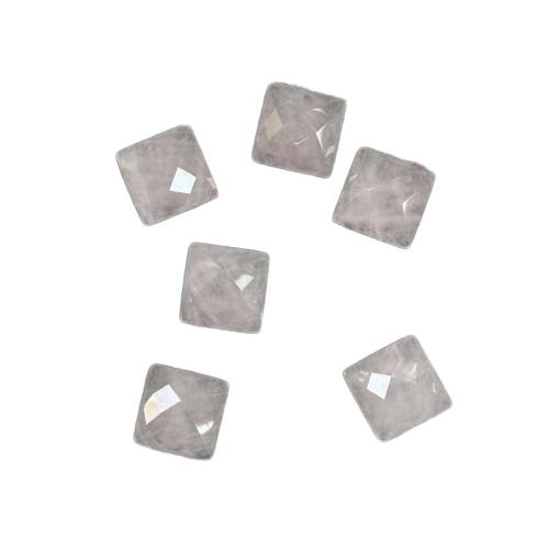 Gemstone Cabochons, Square, polished, DIY & faceted, 9mm 