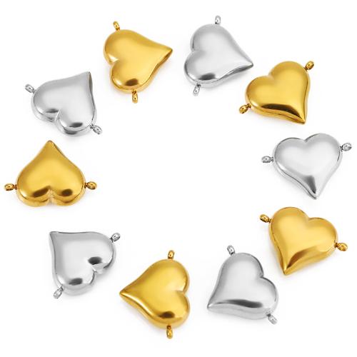 Stainless Steel Heart Pendants, 304 Stainless Steel, Vacuum Ion Plating, DIY 