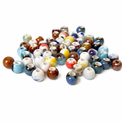 Placage Perle Porcelaine, DIY, plus de couleurs à choisir, 8mm, Vendu par PC[