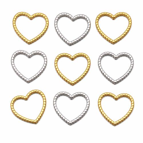 Stainless Steel Heart Pendants, 304 Stainless Steel, plated, DIY & hollow 