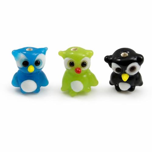 Tier Lampwork Perlen, keine, 15-17x14x11-13mm, Bohrung:ca. 2mm, 500PCs/Tasche, verkauft von Tasche
