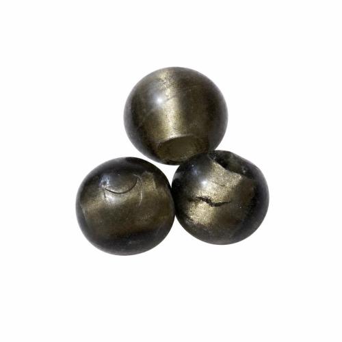 Silver & Gold Foil Lampwork Beads Approx 2mm 