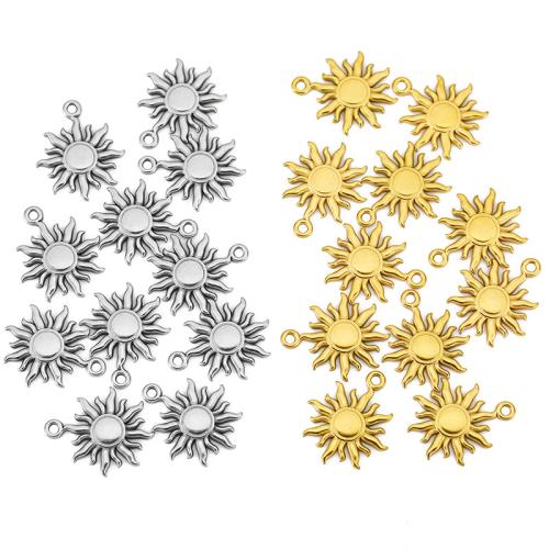 Stainless Steel Pendants, 304 Stainless Steel, Sun, plated, DIY 