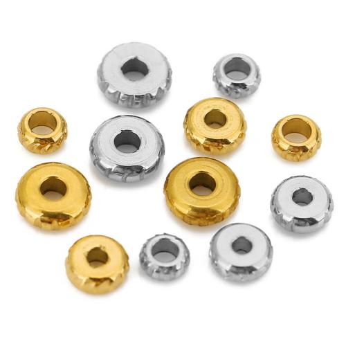 304 Stainless Steel Spacer Bead, Vacuum Ion Plating, DIY 