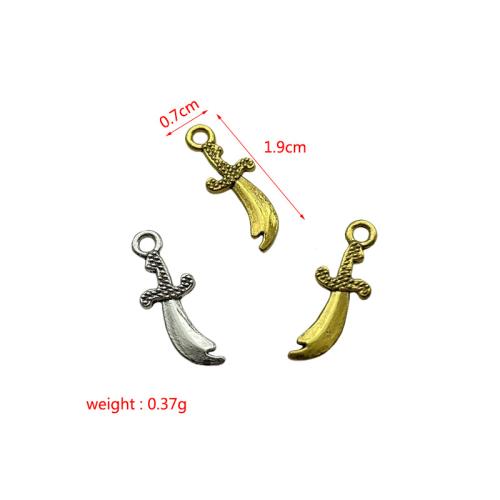 Zinc Alloy Jewelry Pendants, Sword, plated, DIY 