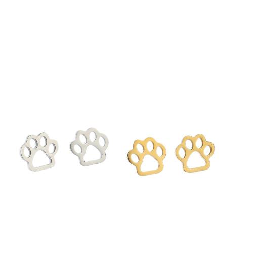 Acier inoxydable 304 boucle d oreille dormeuse, Griffe, Placage, bijoux de mode & pour femme & creux, plus de couleurs à choisir Vendu par lot