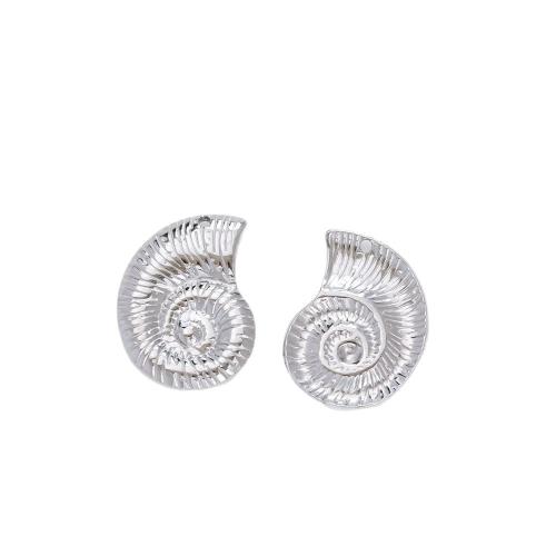 Edelstahl Tier Anhänger, 304 Edelstahl, Strandschnecke, plattiert, DIY, keine, 22x30mm, 10PCs/Tasche, verkauft von Tasche