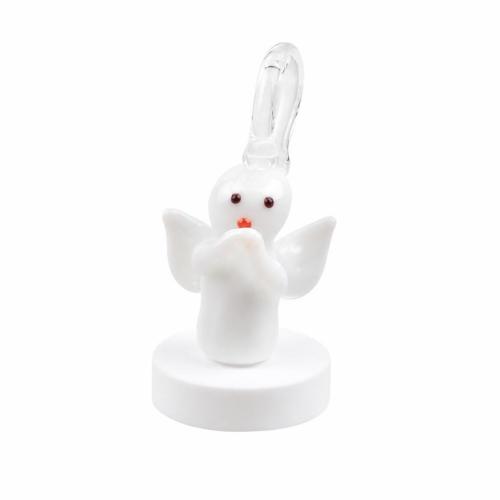 Lampwork Pendants, Angel, DIY, white, 34*17*10mm Approx 7mm 
