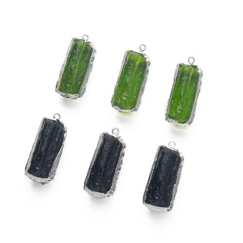 Pendentif bijoux de pierre gemme, Émeraude, Placage, DIY, plus de couleurs à choisir Vendu par PC