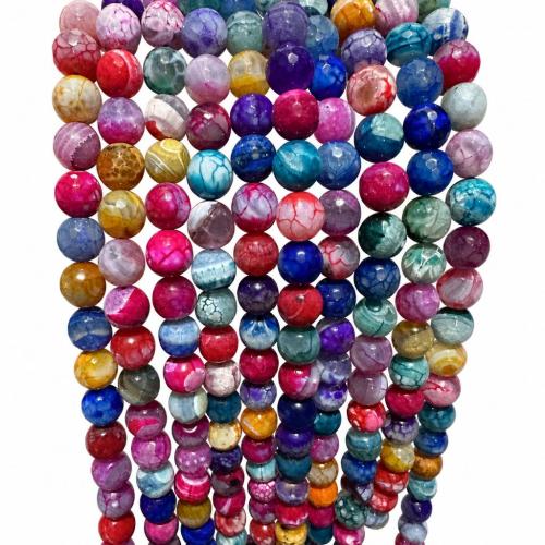 Perles agate de feu craquelées naturelles, agate feu, DIY & normes différentes pour le choix & facettes Environ 38 cm, Vendu par brin