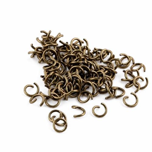 鉄製の口開けのリング, 鉄, メッキ, DIY, 無色 1000G/バッグ, 売り手 バッグ