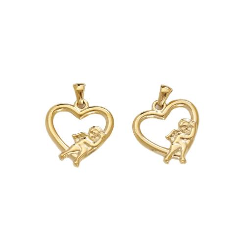 Stainless Steel Heart Pendants, 304 Stainless Steel, plated, DIY & hollow 
