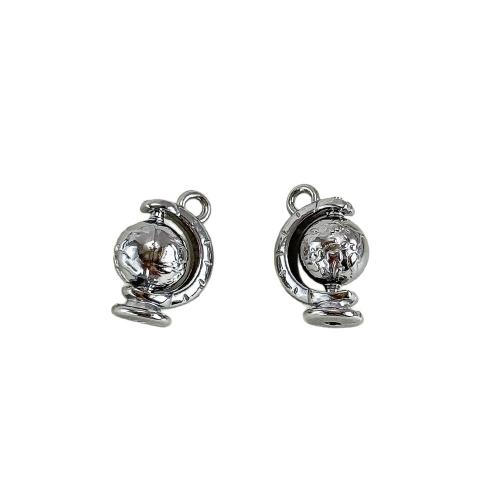 Stainless Steel Pendants, 304 Stainless Steel, Globe, plated, DIY 