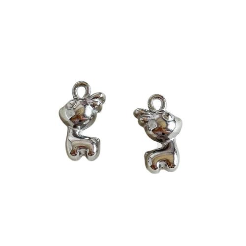 Colgantes de acero inoxidable de animales, acero inoxidable 304, Ciervo, chapado, Bricolaje, más colores para la opción, 10x19mm, Vendido por UD