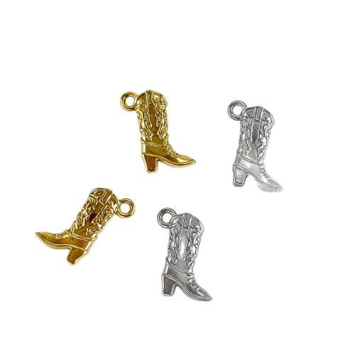 Acier inoxydable Pendentif Chaussures, Acier inoxydable 304, Placage, DIY, plus de couleurs à choisir Vendu par PC