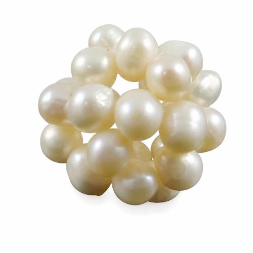 Ball Cluster Zuchtperlen, Natürliche kultivierte Süßwasserperlen, rund, handgemacht, gemischte Farben, 5-6mm 21mm, verkauft von PC