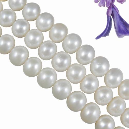 Perlas Botón Freshwater , Perlas cultivadas de agua dulce, natural, más colores para la opción, 3-4mm, agujero:aproximado 0.8mm, longitud:15 Inch, Vendido por Sarta[