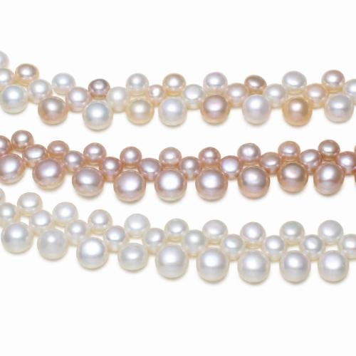 Bouton de culture des perles d'eau douce, perle d'eau douce cultivée, naturel, plus de couleurs à choisir, 6-7mm, 9-10mm Environ 15.5 pouce, Vendu par brin