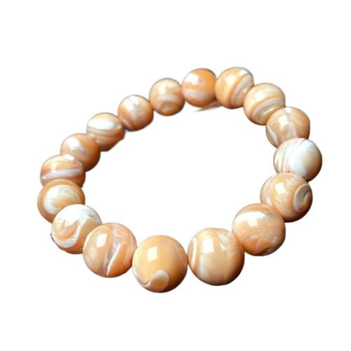 Trochus Shell Bracelet, Round, handmade, Unisex Approx 7 Inch 