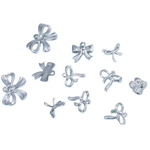 Pendentifs en acier inoxydable, Acier inoxydable 304, Noeud papillon, DIY & styles différents pour le choix, couleur originale, Vendu par PC[