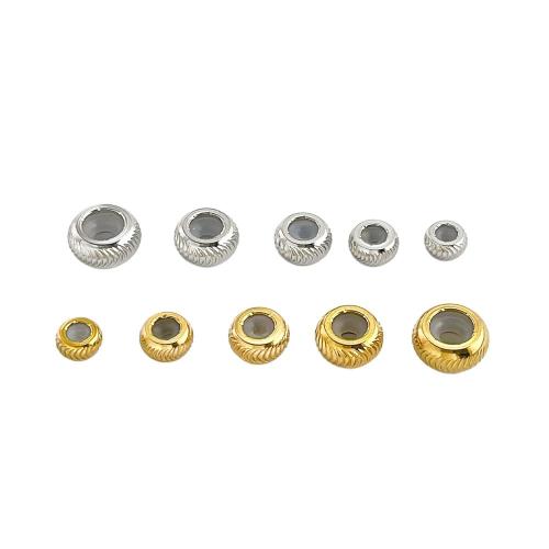 Abalorios de acero inoxidable, acero inoxidable 304, chapado, Bricolaje & diverso tamaño para la opción, más colores para la opción, Vendido por UD