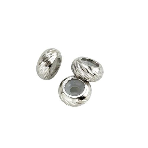 Abalorios de acero inoxidable, acero inoxidable 304, Toroidal, chapado, Bricolaje & diverso tamaño para la opción, más colores para la opción, Vendido por UD