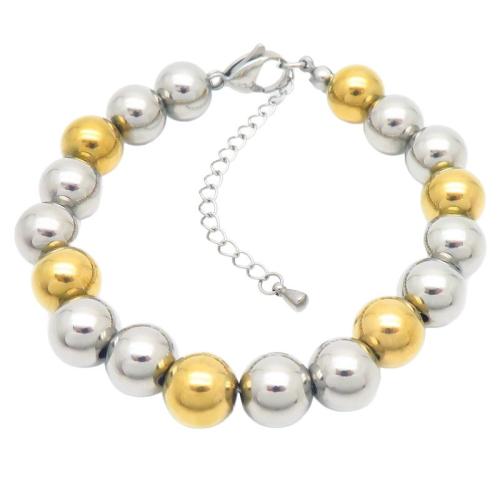 acero inoxidable 304 Pulsera, Esférico, chapado, unisexo & diverso tamaño para la opción, Vendido por UD