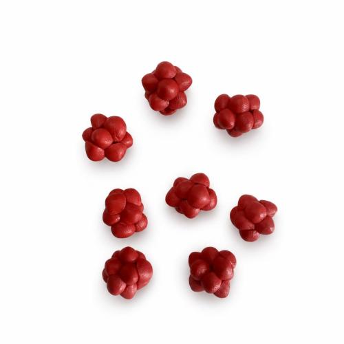 Abalorios de Arcilla Polimérica, Arcilla polimero, Bricolaje, Rojo, beads size 12-15mm, agujero:aproximado 2mm, longitud:aproximado 38 cm, aproximado 32PCs/Sarta, Vendido por Sarta