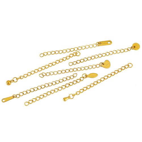 Acero inoxidable Extender Cadena, acero inoxidable 304, Recubrimiento iónico al vacío, Bricolaje & diferentes estilos para la opción, Vendido por UD